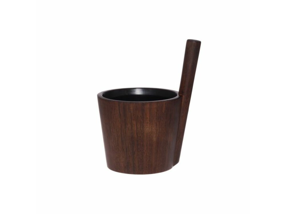 Rento sauna bucket, dark brown, bamboo Rento sauna bucket, dark brown, bamboo