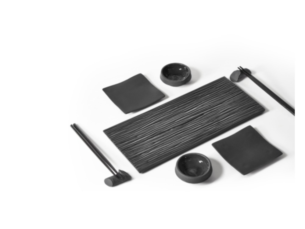 Zen Cmielow sushi set for 2 people, black