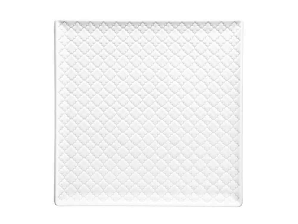 Serving flat plate, 11x11cm square, Marrakesz