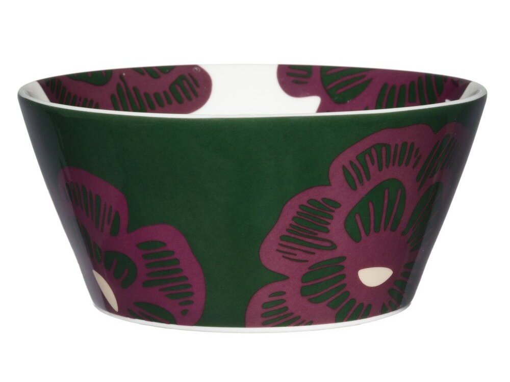 Ceramic serving bowl Šárka, Ø14 cm, green