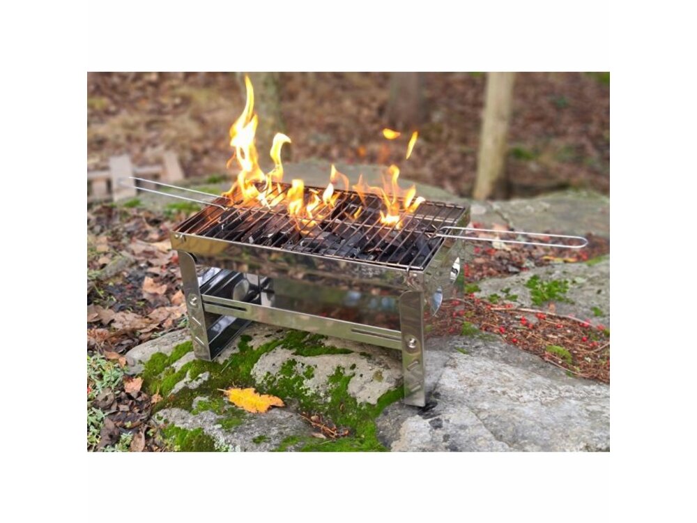Mustang charcoal grill, portable