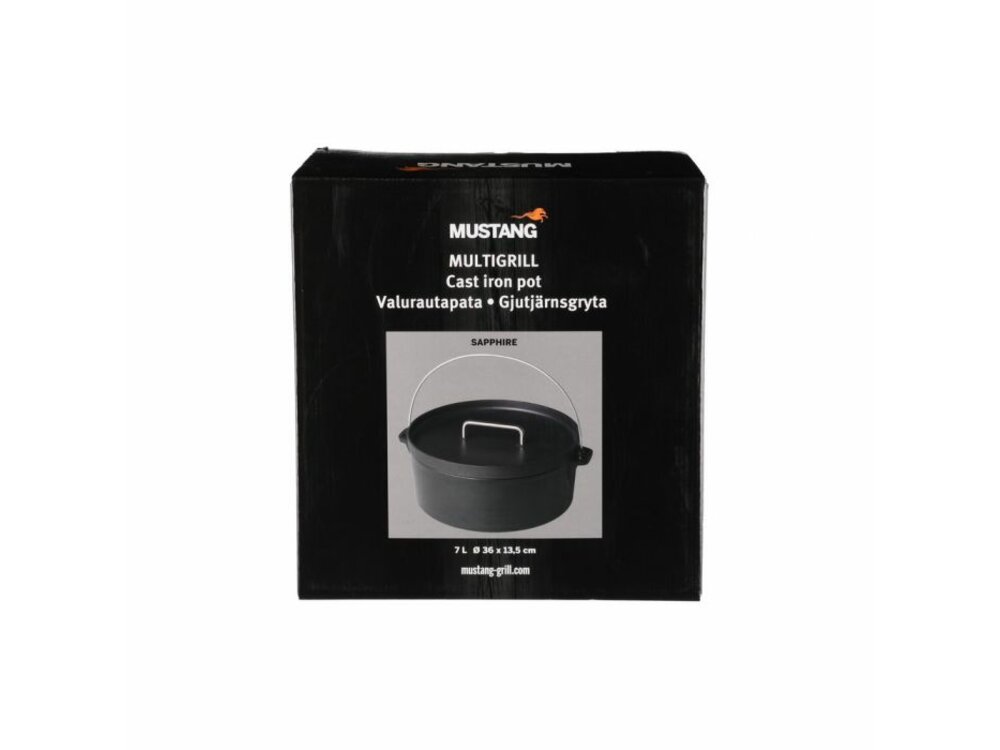 Mustang Cast iron pot for the grill