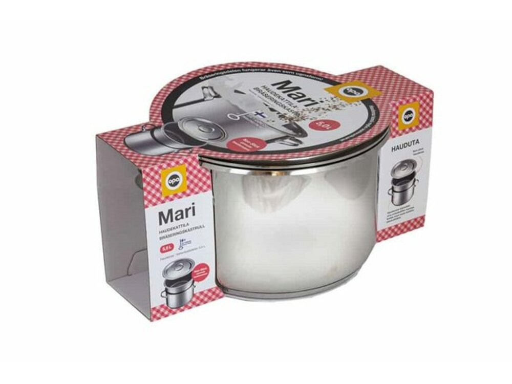 Stainless steel pot with sauce bowl OPA Mari