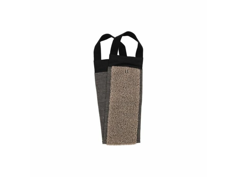 Sauna massage belt, wool, brown