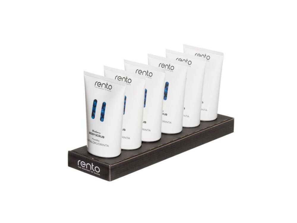 Rento sauna body scrub, blueberry