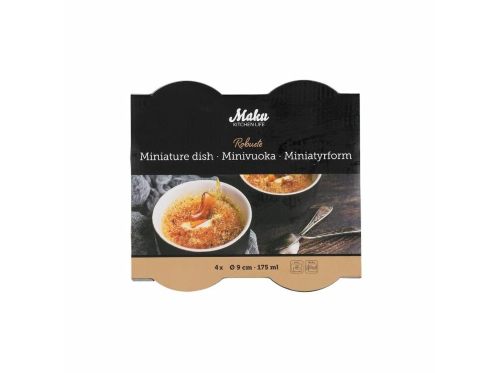 MAKU Ceramic baking dishes Robuste, pack/4 pcs, 175 ml