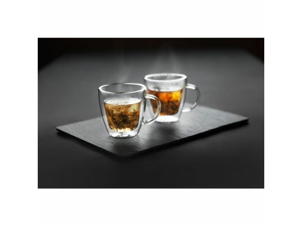 MAKU Two-layer glass mug 25 cl/2 pcs
