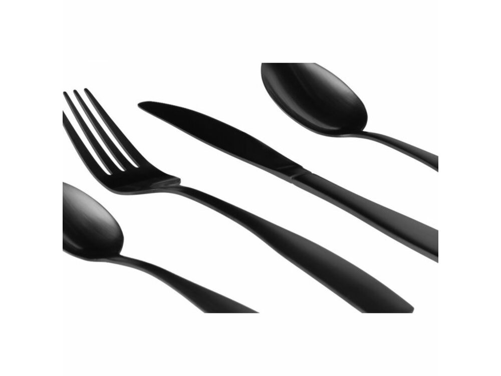 MAKU Basic Cutlery matt black, set/16 pcs