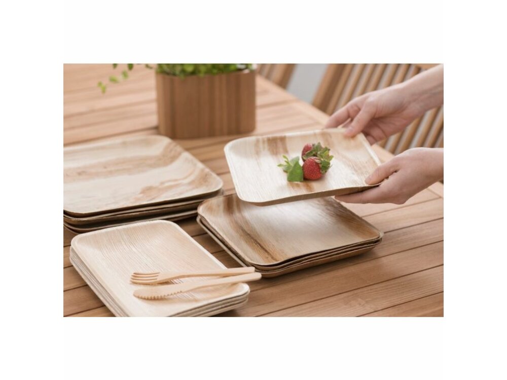 MAKU Palm leaf plate, set