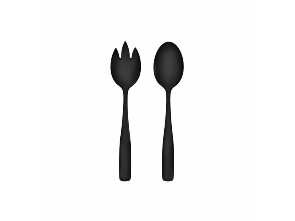 MAKU Salad serving set, black