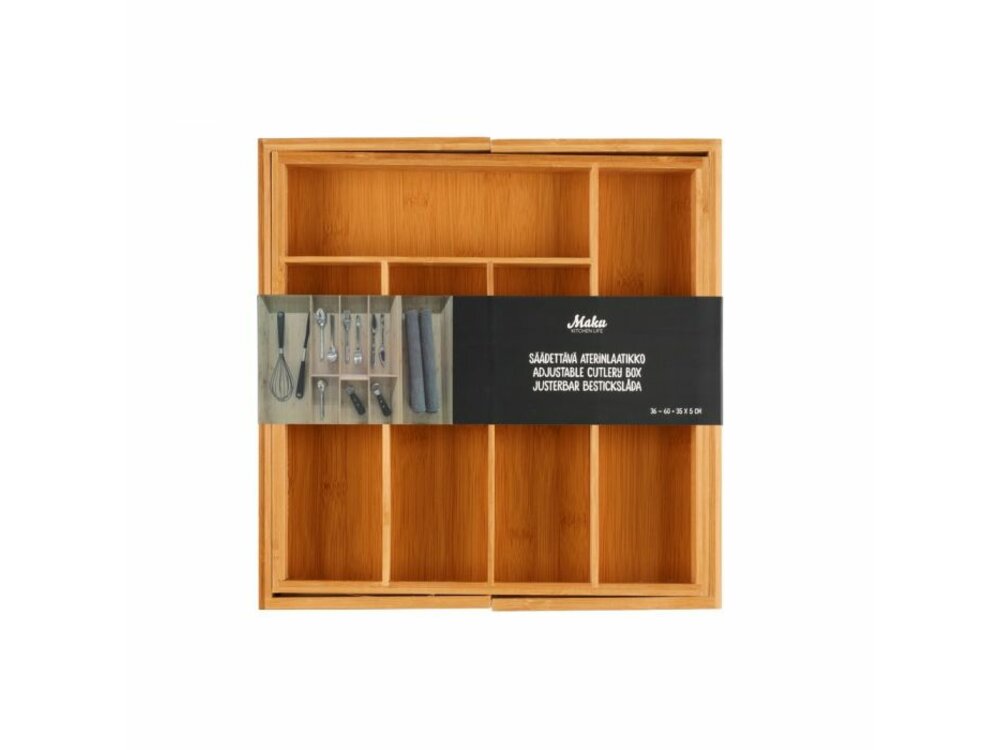 MAKU Bamboo cutlery box