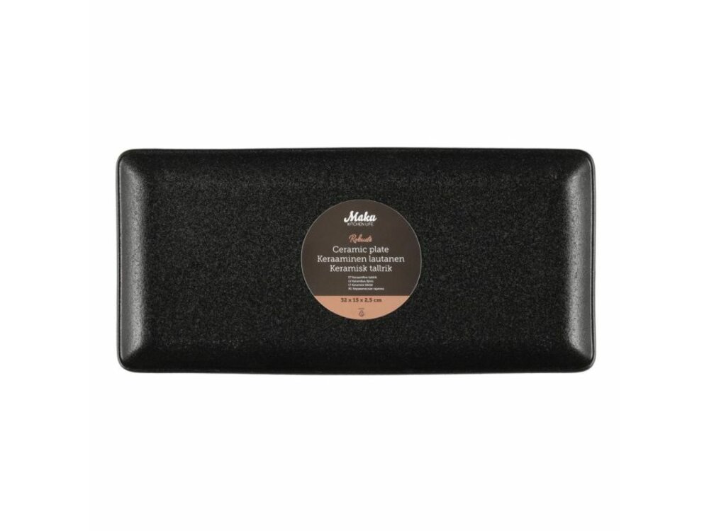 MAKU Ceramic serving plate, rectangular