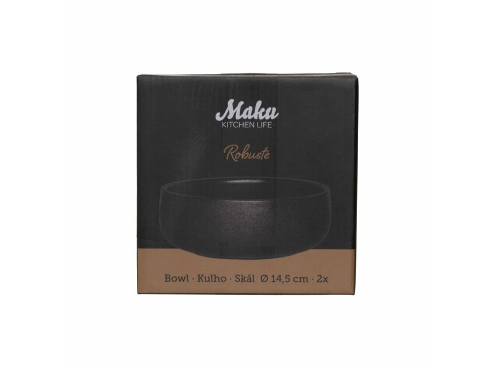 MAKU Robuste ceramic serving bowls, 2 pcs / Ø 14.5 cm