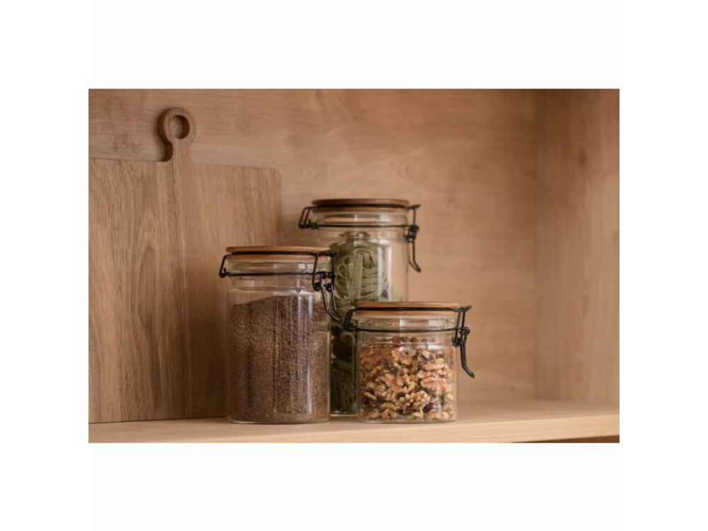 MAKU Glass jar with sealing lid, 0.6 l