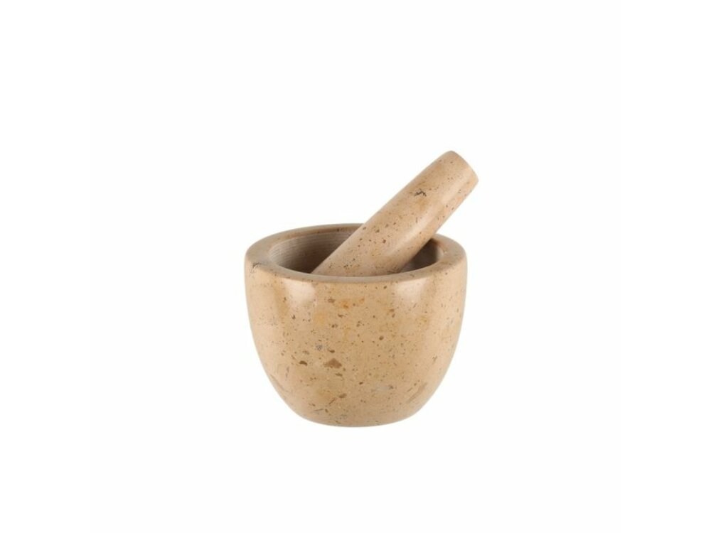 MAKU Marble mortar and pestle, beige