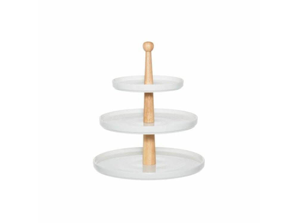 MAKU Serving ceramic three-layer tray