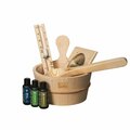 Basic sauna set in spruce wood + essence