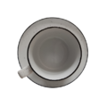 A porcelain cup and saucer