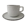 A porcelain cup and saucer