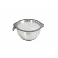 Stainless steel bowl 1.5 L with silicone bottom + lid