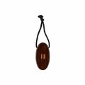 Rento sauna brush, oval, dark brown