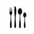 Cutlery gold/black 16 pcs