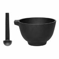 MAKU mortar cast iron, black