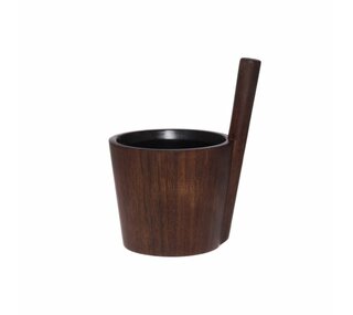 Rento sauna bucket, dark brown, bamboo