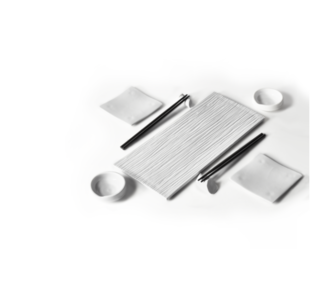 Zen Cmielow sushi set for 2 people, white