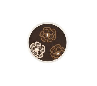 Ceramic serving plate, Ø20 cm, brown Ceramic serving plate, Ø20 cm, brown