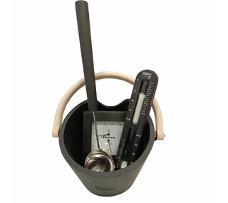 Basic sauna set in black