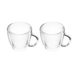 MAKU Two-layer glass mug 25 cl/2 pcs
