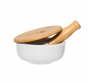 MAKU Ceramic mortar, white